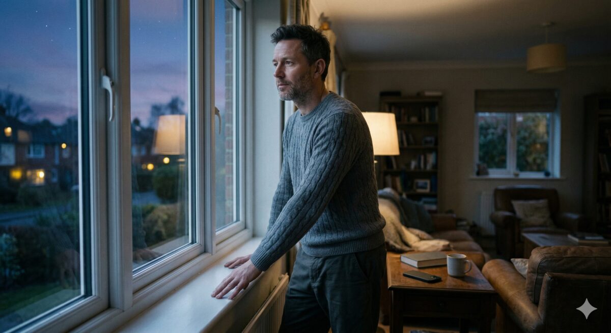 man legt telefoon weg en kiest voor het echte leven