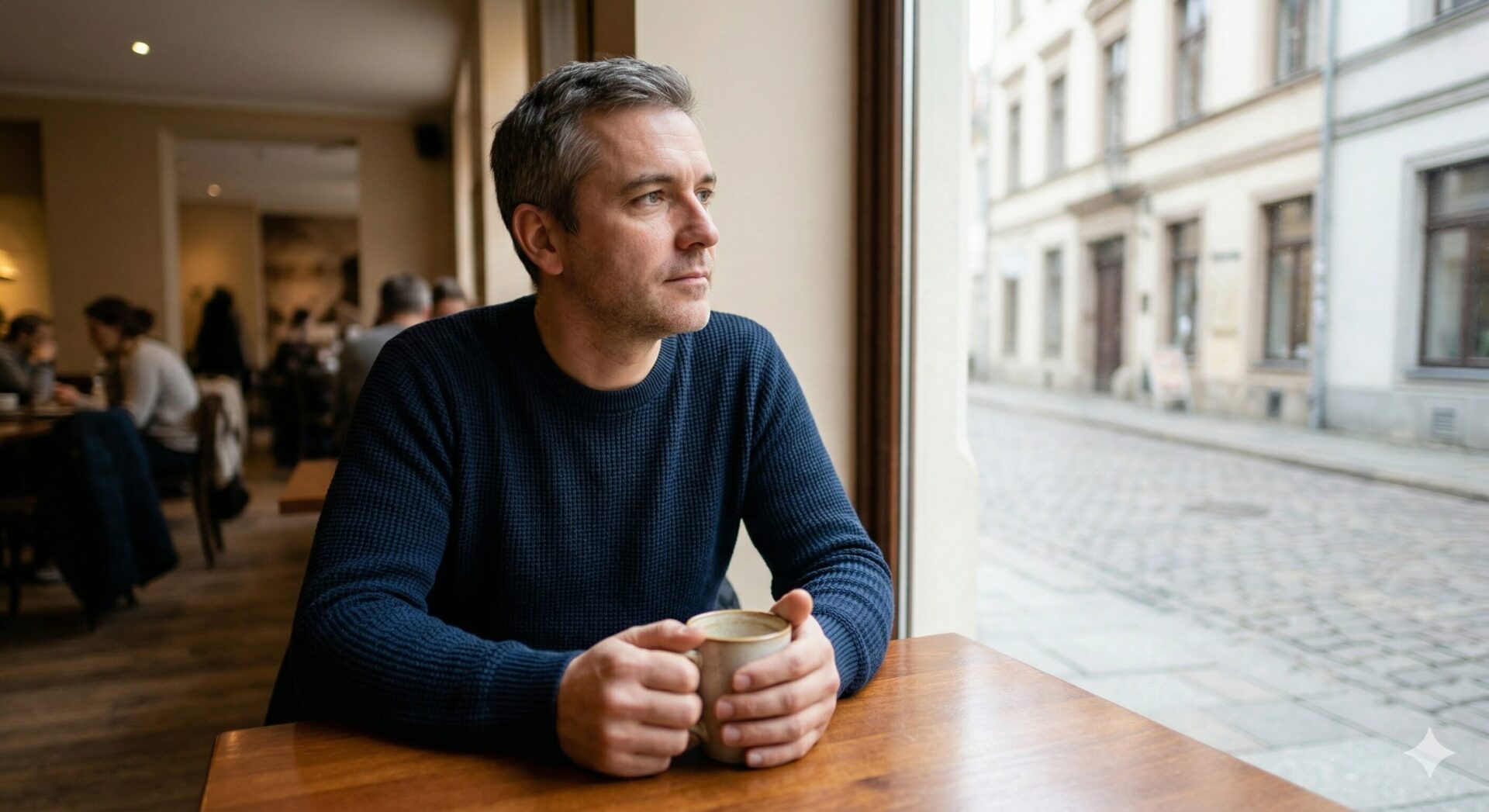 Man zit alleen na te denken over hoe hij zichzelf leest