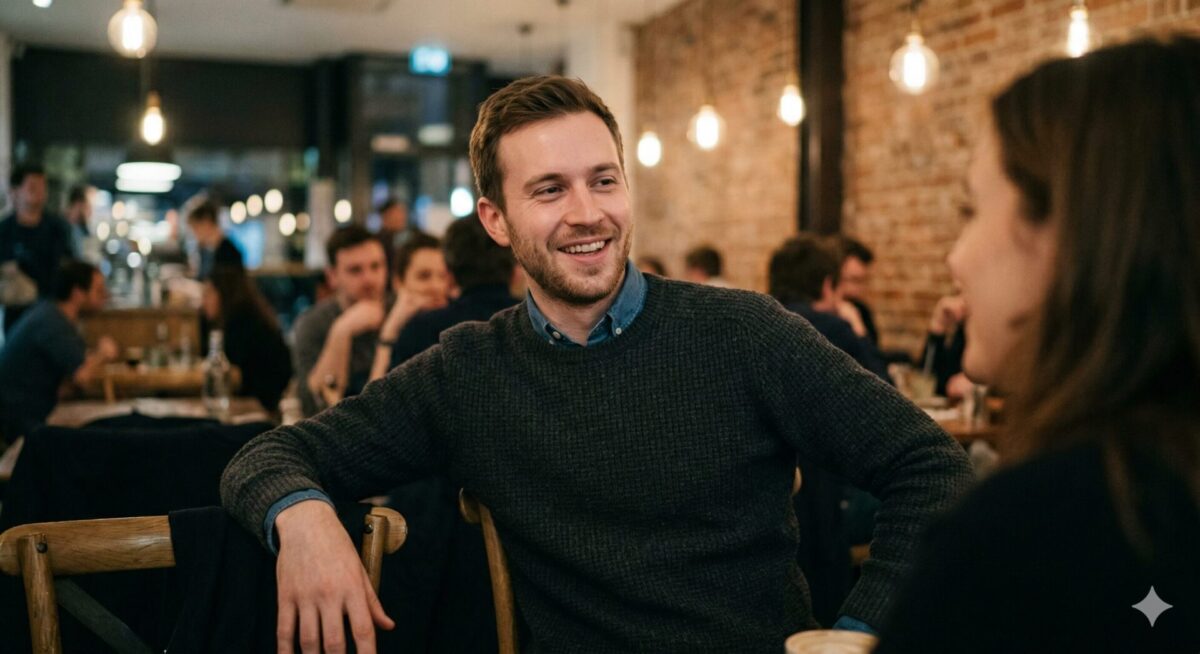 Man in gesprek na eerdere afwijzing — nog steeds open, nog steeds in het veld